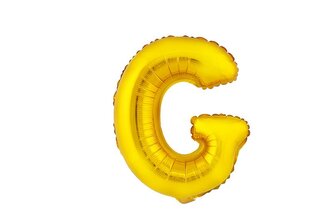 BALÓNEK PÍSMENKO "G", VEL.: CCA 30CM, MATNĚ ZLATÁ
