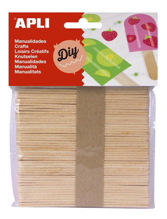 APLI nanuková dřívka 114 x 10 x 2 mm - přírodní 50 ks APLI nanuková dřívka 114 x 10 x 2 mm - přírodní 50 ks