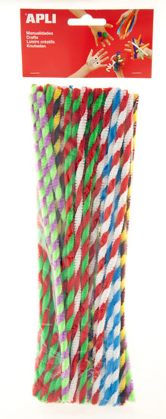 APLI modelovacie drôtiky Twist 30 cm - mix krútených farieb 50 ks