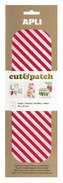 APLI Cut&Patch papír 30 x 50 cm - Pruhy červenobílé 3 ks
