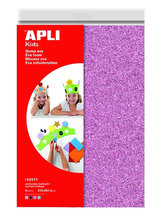 APLI penovka s trblietkami 210 x 297 mm - mix 4 farieb 4 ks