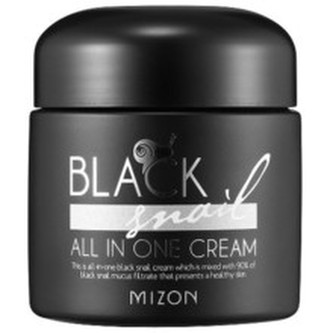 Mizon Black Snail All In One Cream - Pleťový krém s filtrátem sekretu Afrického černého hlemýždě 90% 75 ml pro ženy