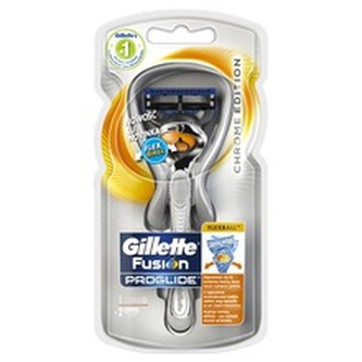 Gillette Fusion Proglide Flexball ( Chrome Edition ) - Holicí strojek pro muže + 2 náhradní hlavice pro muže