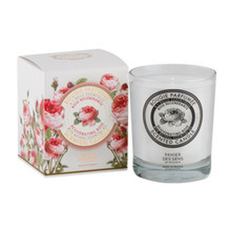 Panier Des Sens Růže Scented Candle - Vonná svíčka ve skle 180. ml pro ženy