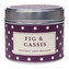 Country Candle Fig & Cassis ( fík a černý rybíz ) - Vonná svíčka v plechu 231. ml unisex