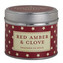 Country Candle Red Amber & Clove ( ambra a hřebíček ) - Vonná svíčka v plechu 231. ml unisex