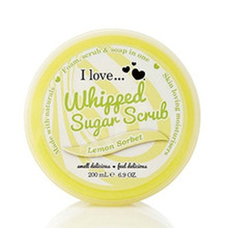 I Love Lemon Sorbet Whipped Sugar Srub ( citronový sorbet ) - Tělový peeling z našlehaného cukru 200 ml pro ženy