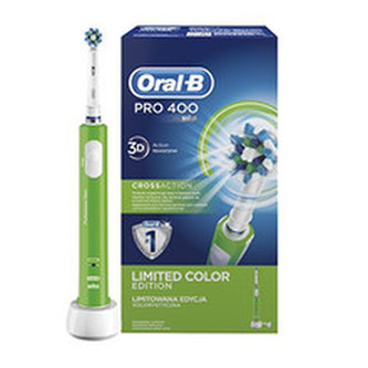 Oral B Pro 400 Cross Action Green ( zelený ) - Elektrický zubní kartáček pro ženy