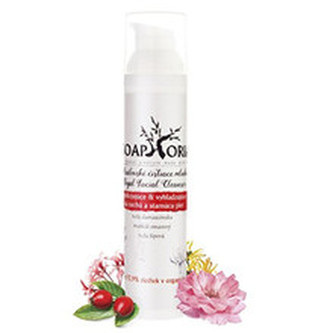 Soaphoria Royal Facial Cleanser - Zklidňující & vyhlazující čisticí mléko 100 ml pro ženy