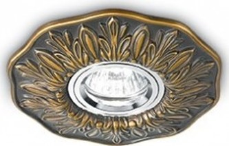 VESTAVNÉ BODOVÉ SVÍTIDLO POLKA R1 Brunito 115580 bronzové