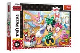 Puzzle Minnie Disney v salóne krásy 41x27, 5cm 100 dielikov v krabici 29x19x4cm