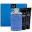Dunhill Desire Blue Dárková sada Toaletní voda 100 ml, sprchový gel Desire Blue 90 ml, After Shave Balsam ( balzám po holení ) Desire Blue 90 ml a kosmetická taška