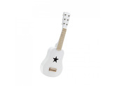 Drevená biela gitara