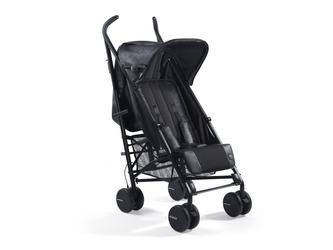 Golfový kočárek Bo černý s pláštěnkou Golfový kočárek Bo černý s pláštěnkou