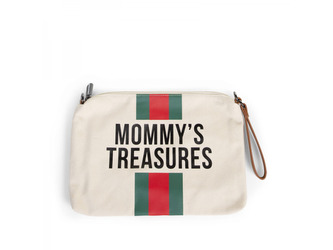 Pouzdro na zip s poutkem Off White Stripes Green/Red