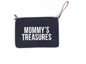 Pouzdro na zip s poutkem Navy White