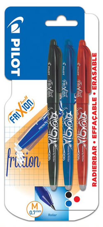 PILOT FriXion Ball 07, BL 1ks modrá/červená/čierna