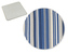 Sedák IVO hladký - proužek modrý - 40 x40 cm