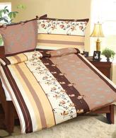 Povlečení bavlněné - hnědá kytka - 140x200, 70x90