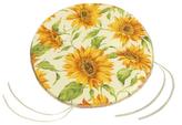 Sedák GITA kulatý hladký - květ slunečnice - průměr 40 cm