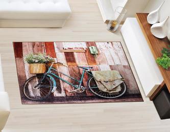 Koberec - behúň 3D tlač - koleso - šírka 80 cm , dĺžka 120 cm