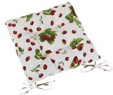 Sedák EMA prošívaný - jahody a třešně - 40 x40 cm, prošívaný