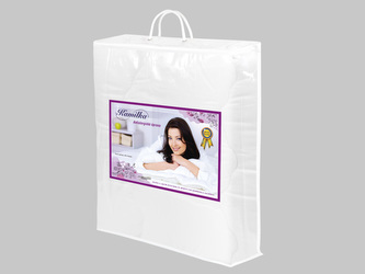 Taška na lôžkoviny (55x60x10cm) - biele povrázkové držadlo