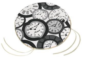 Sedák BERTA kulatý hladký - hodiny - průměr 40 cm