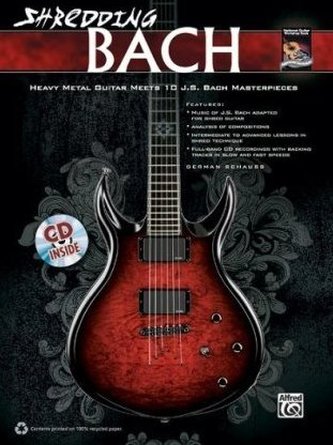 Shredding Bach, für Gitarre, w. Audio-CD