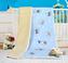 Evropské merino deka dětská bílá s modrým povrchem - deka medvídek  modrý - 100x150 cm