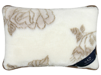 Australské merino polštářek růže 520g/m2 - polštářek  růže - 40x60 cm
