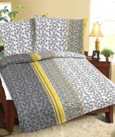 Povlečení bavlněné - šedá kytička - 140x200, 70x90