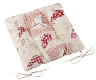 Sedák EMA prošívaný - patchwork srdce růžové - 40 x40 cm, prošívaný