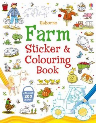 Usborne Farm Sticker and Colouring Book