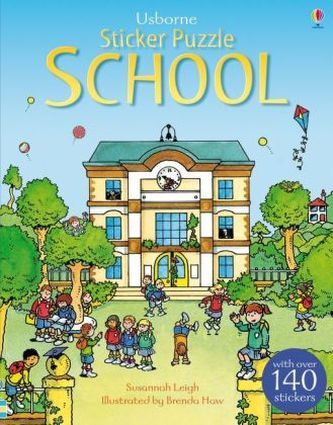 Usborne Sticker Puzzle School