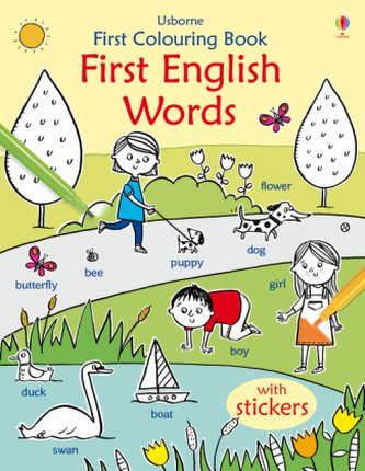Usborne First Colouring Book First English Words