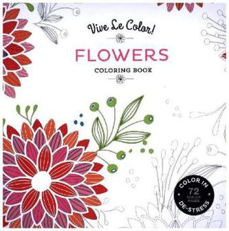 Vive Le Color! Flowers Coloring Book