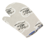 Kuchyňská chňapka - srdce černé s krajkou - chňapka 28x18 cm