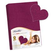 Prostěradlo froté - bordová - 160x200 cm