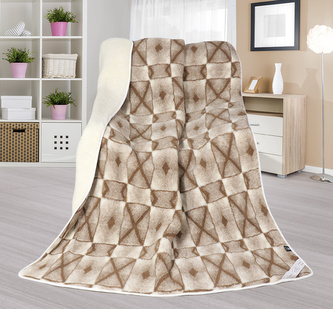 Európske merino DUO deka 450g/m2 - krížiky - 155x200 cm