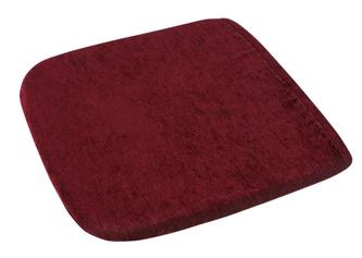 Sedák Žaneta hladký - vínový - 38x38 cm