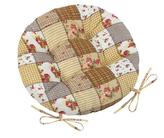 Sedák Adéla prošívaný kulatý - růžička s kostičkou - průměr 40 cm