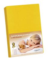 Jersey s elastanem - sytá žlutá - 140x200 cm