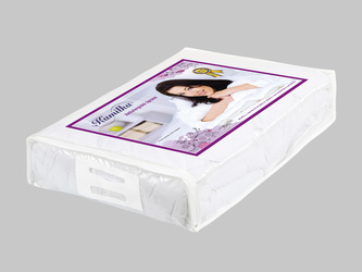 Taška na lůžkoviny (40x50x8cm) - bílé plastové držadlo