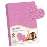 Prostěradlo froté - růžová - 160x200 cm