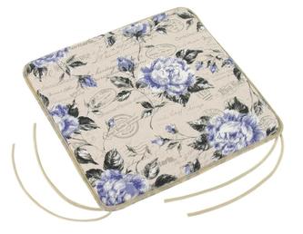 Sedák IVO hladký - růže fialová s razítkem - 40 x40 cm