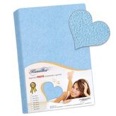 Prostěradlo froté - světle modrá - 180x200 cm