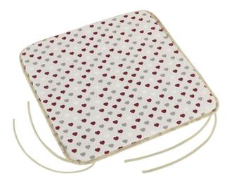 Sedák Adéla hladký - trojbarevná srdíčka - 40x40 cm,hladký