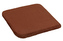 Sedák hladký Korall micro - hnedá - 40x40 cm