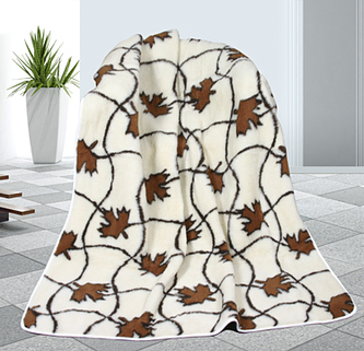 Evropské merino deka javor 450g/m2 - deka javor - 155x200 cm